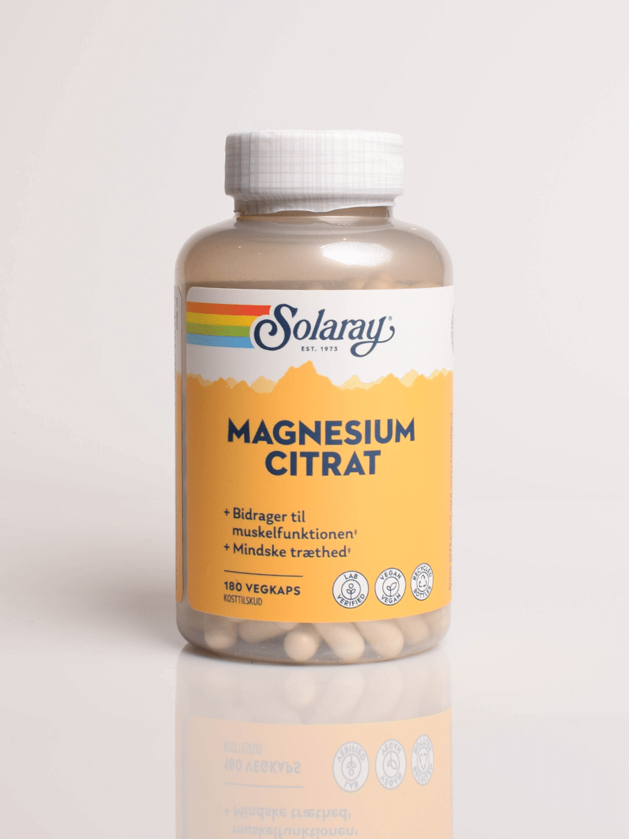 Magnesium Sitrat Solaray (180 kapsler)