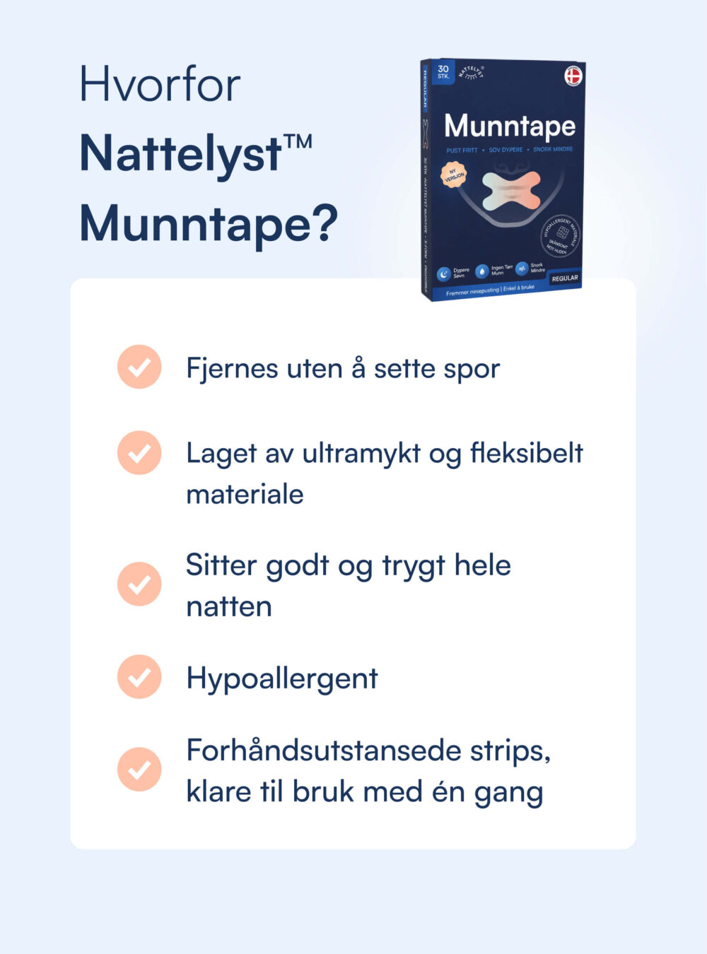 Nattelyst™ Munntape