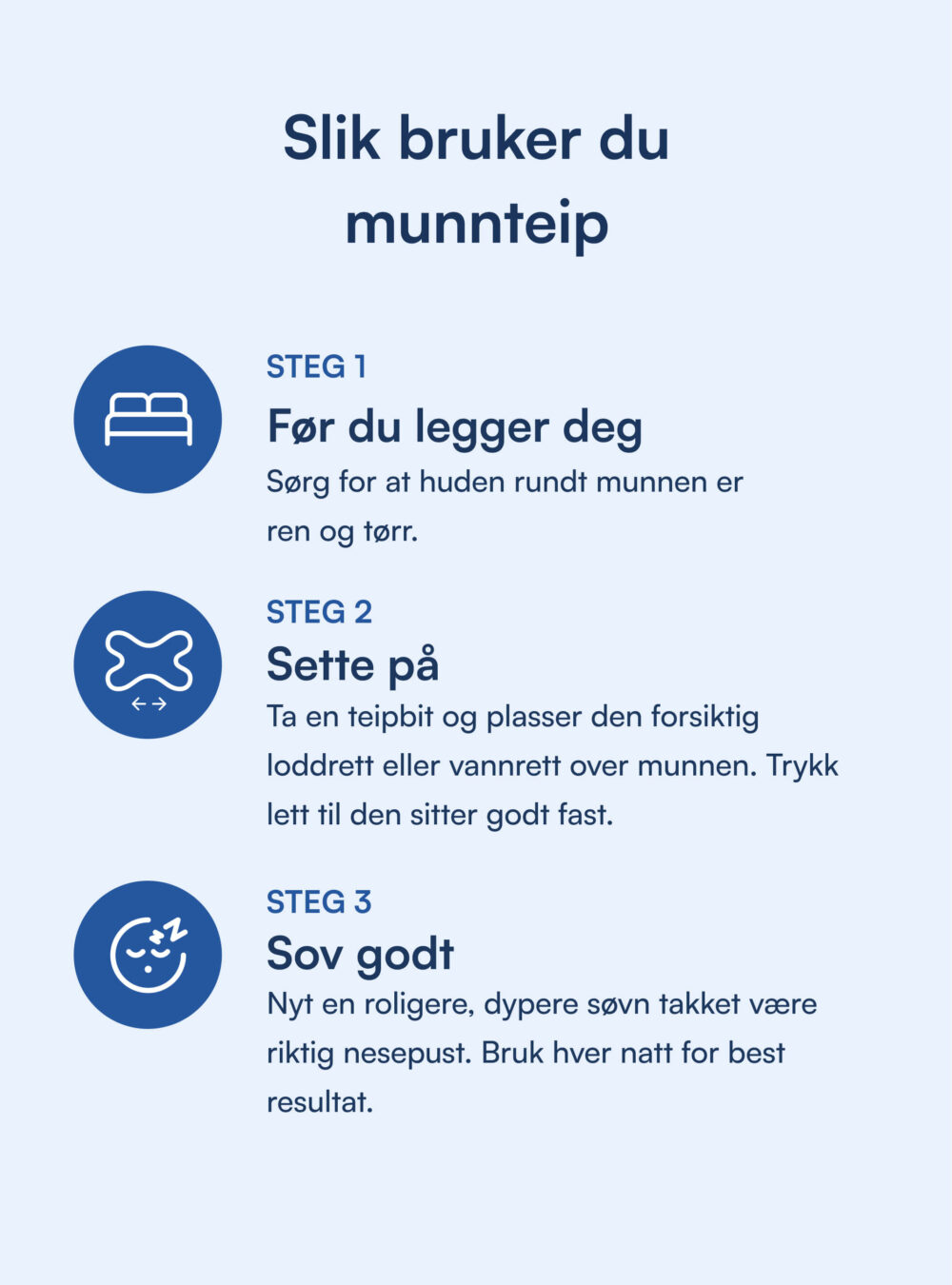 Nattelyst™ Munnteip