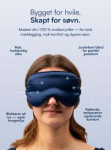 Vincent Sovemaske (100% Morbærsilke)
