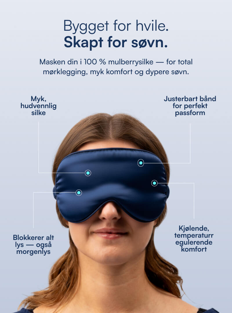 Vincent Sovemaske (100% Morbærsilke)