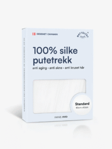 100% Morbærsilke Putetrekk (OEKO-TEX) Hvit