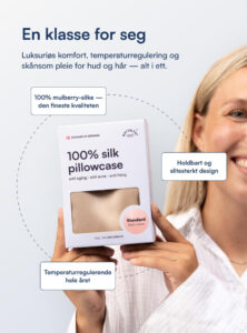 100% Mulberry Silke Putetrekk (OEKO-TEX) Mørkegrå