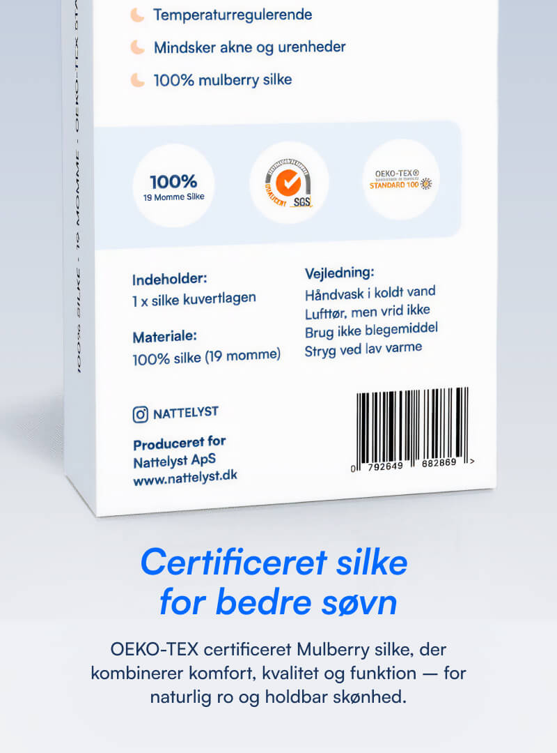 100% Morbærsilke Laken (OEKO-TEX) Beige