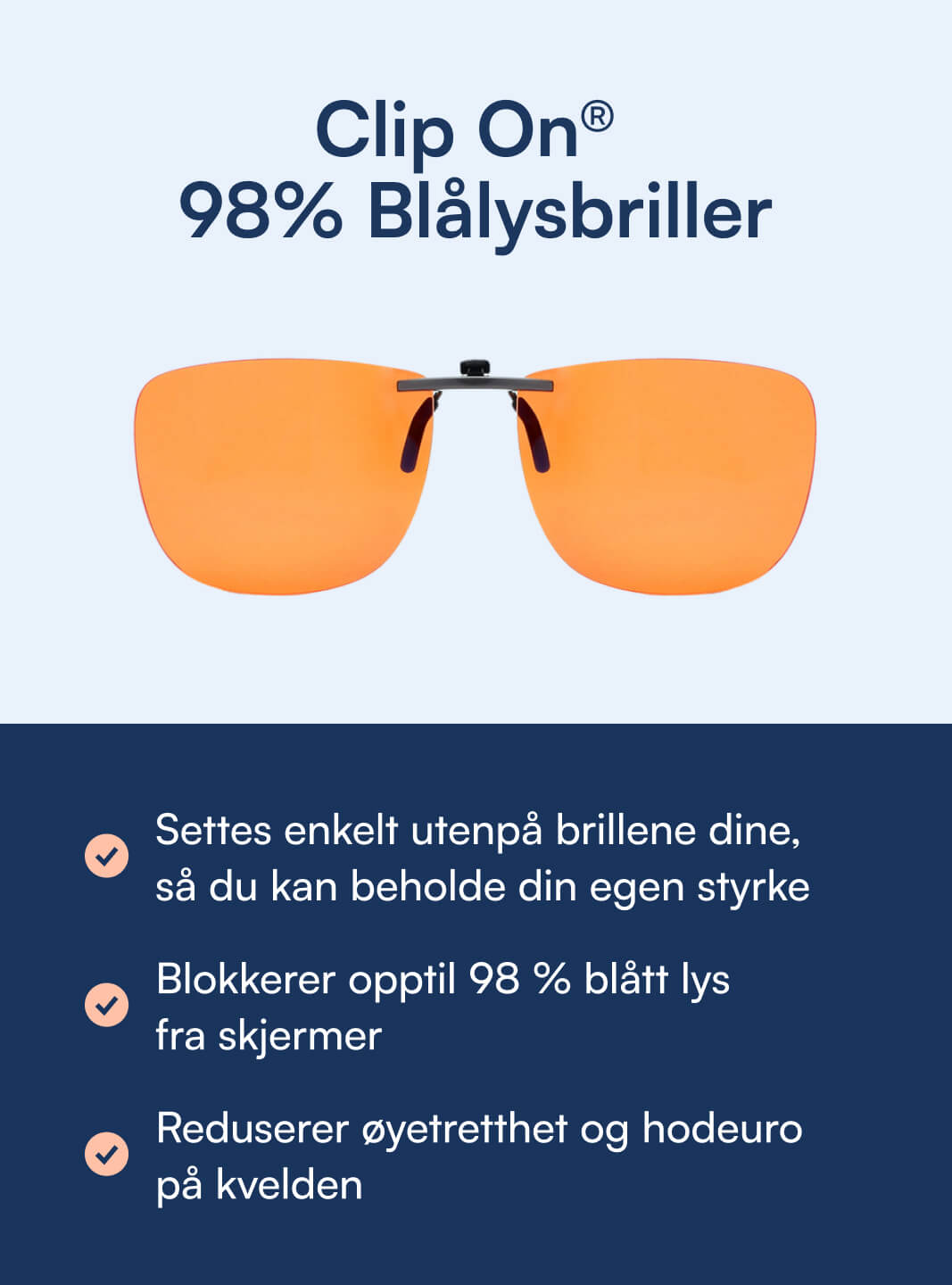Clip On® - Blålysbriller