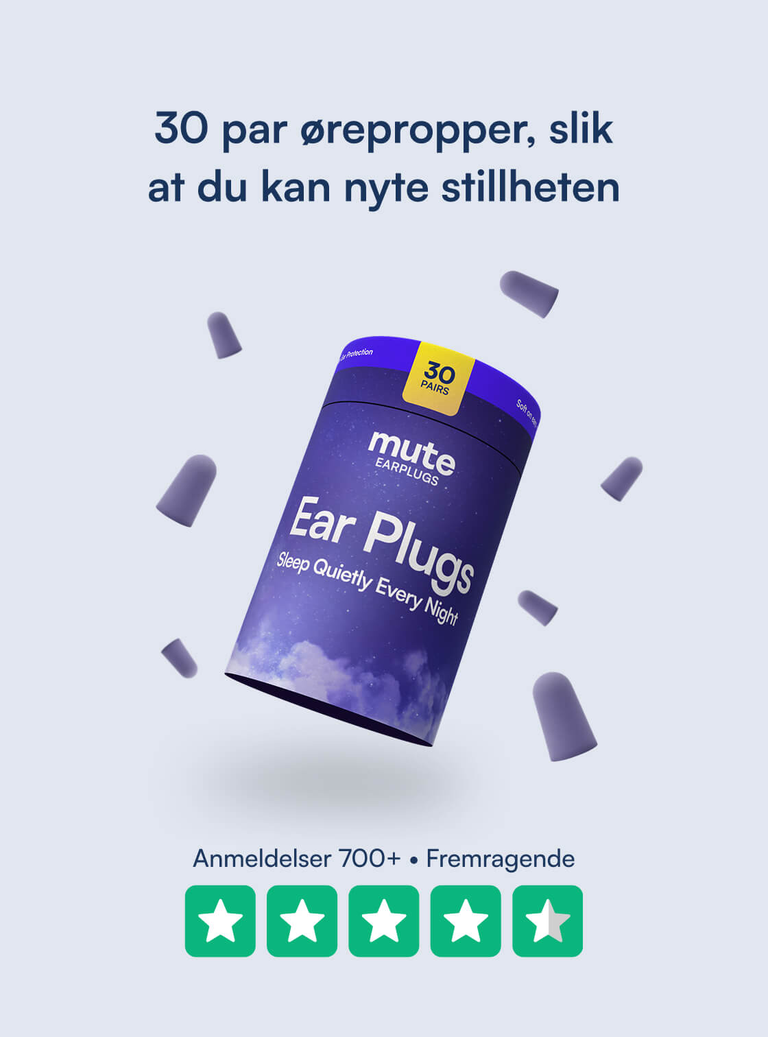 Mute Søvn Ørepropper (30 stk)