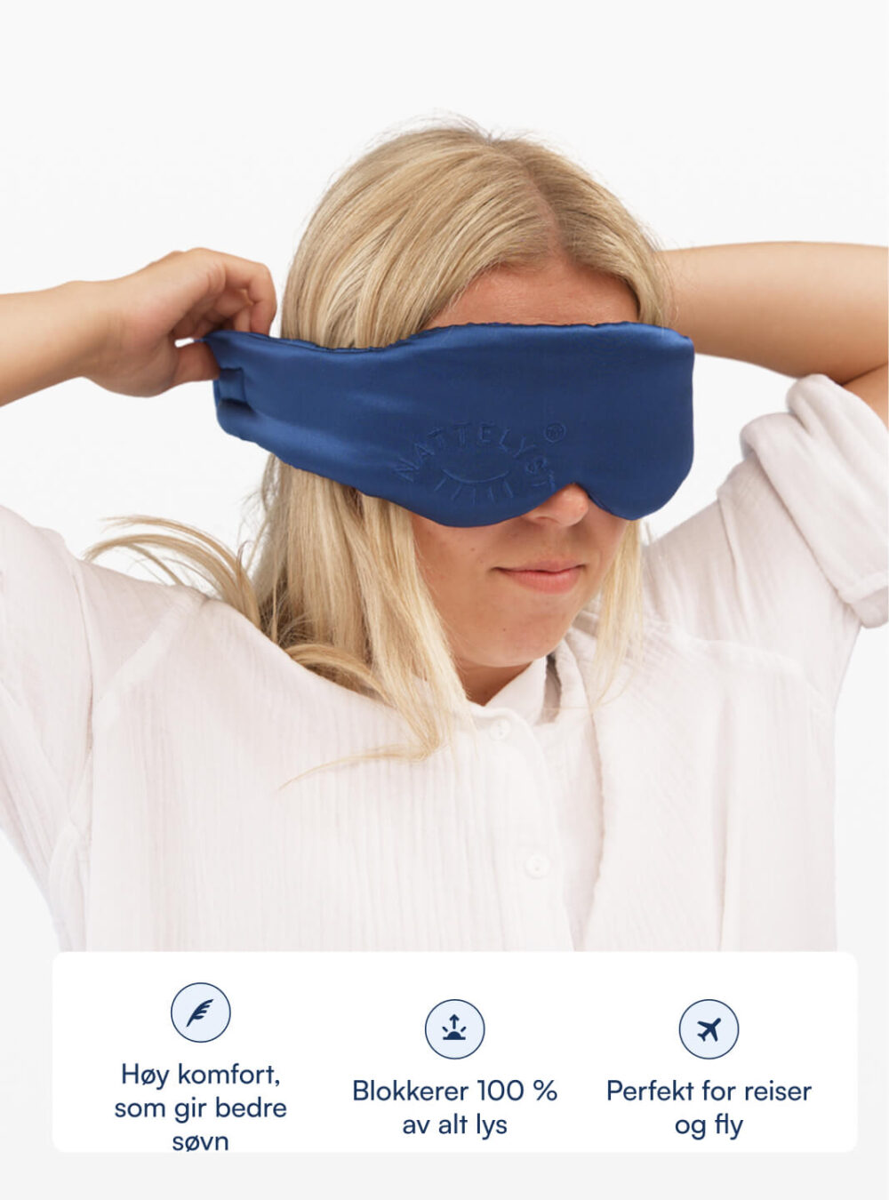 Mögli Sovemaske (100 % morbærsilke)