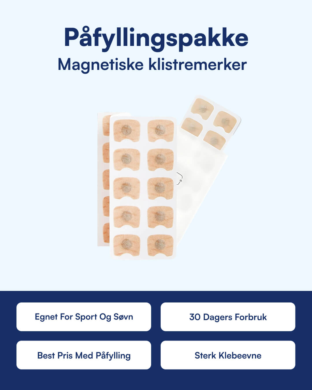 Refill - Magnetiske nesestrips