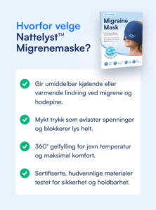 Nattelyst™ Migrenemaske (Full dekning)
