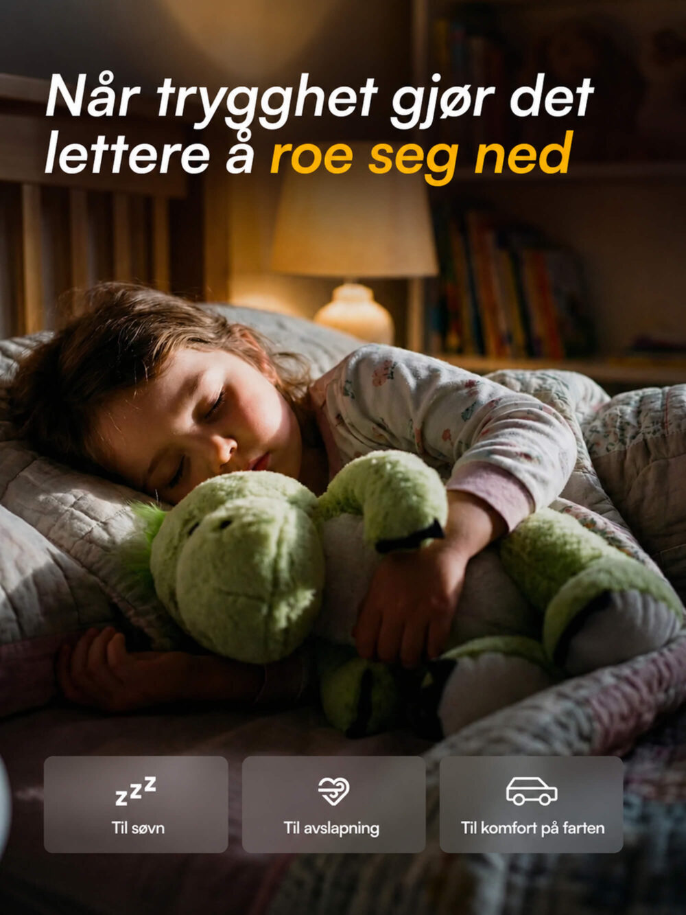 Benny (Grønn Drage Tyngdebamse) Vugg Bears™