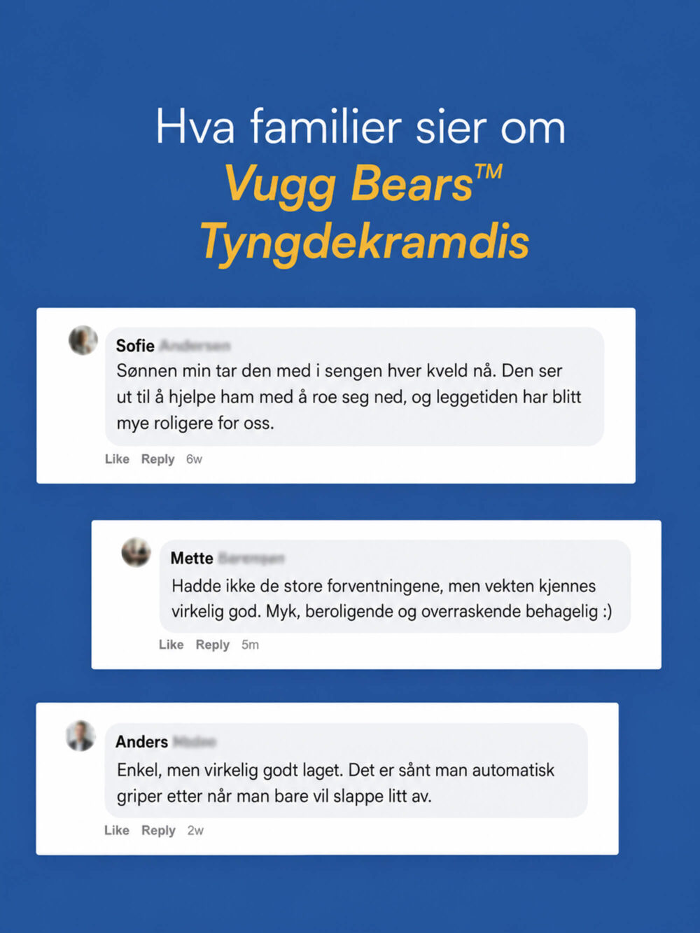 Buddy (Dovendyr Tyngdebamse) Vugg Bears™
