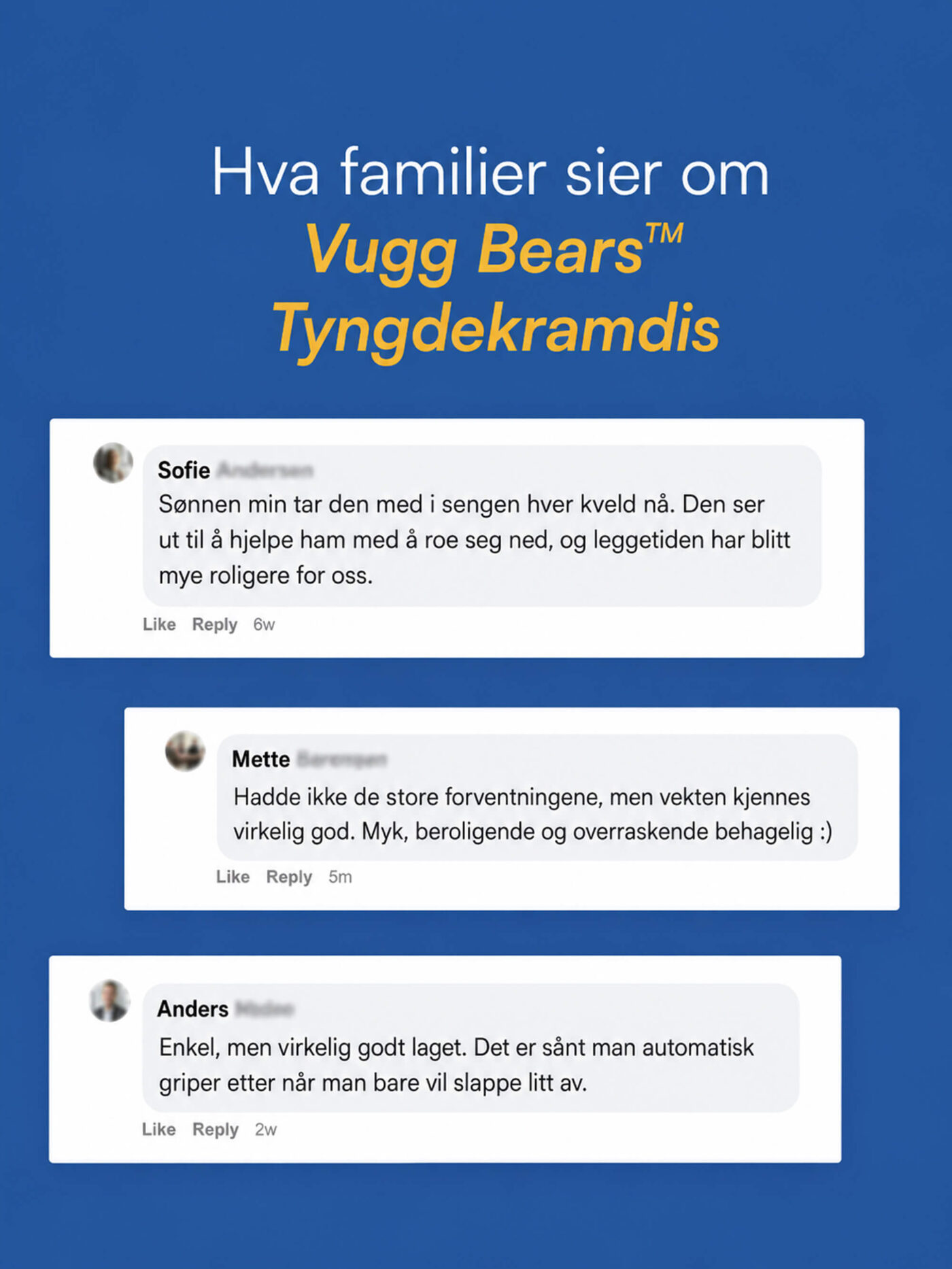 Buddy (Dovendyr Tyngdebamse) Vugg Bears™