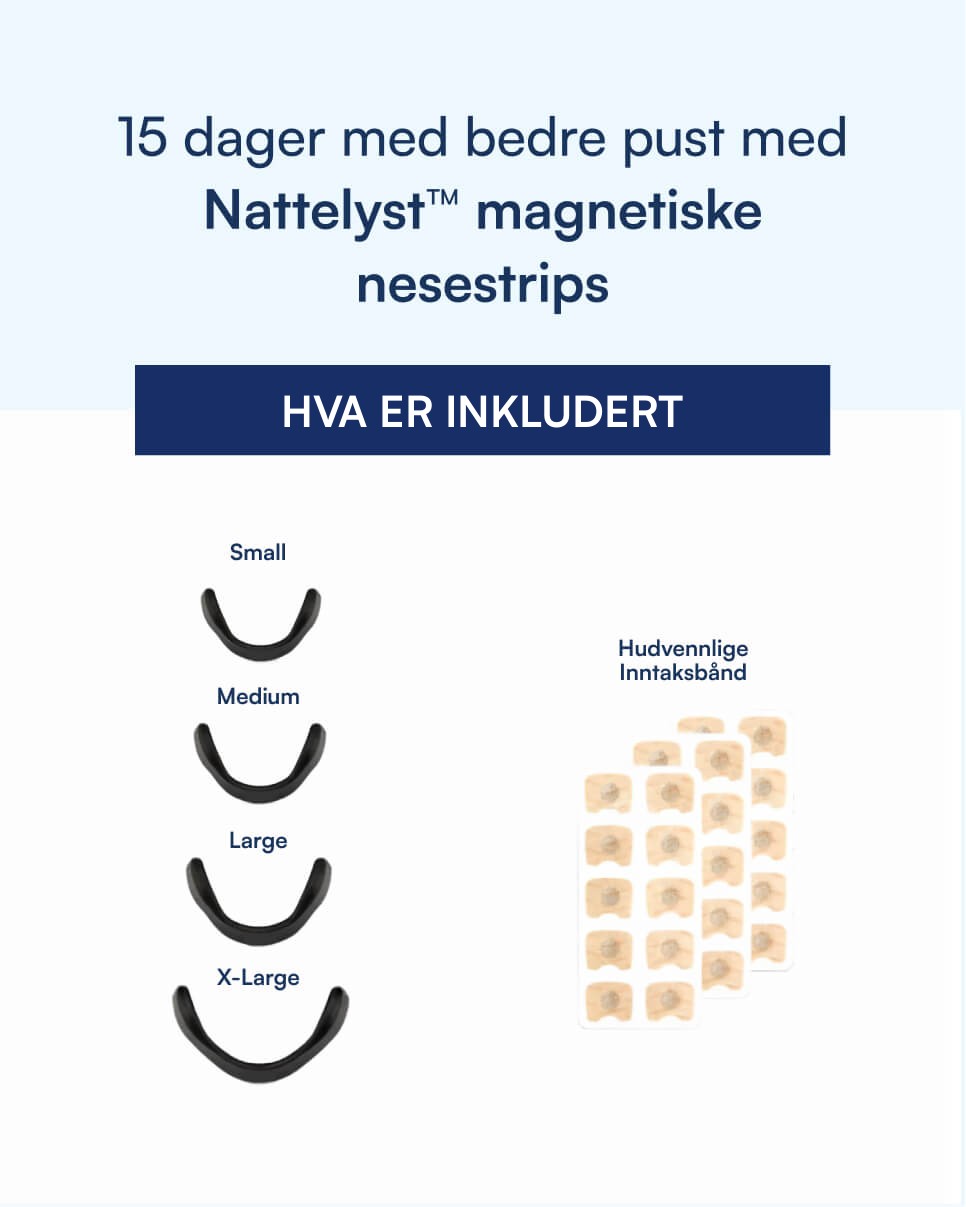 Magnetiske nesestrips (bedre pust) Nattelyst™