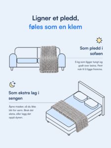 Nattelyst™ Strikket Vektteppe
